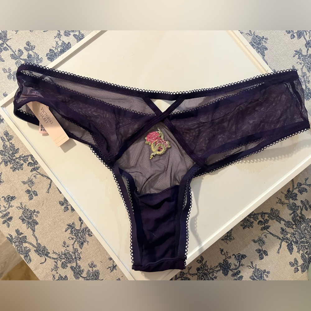 Victoria's Secret Very Sexy Mesh High-Leg Crotchless Cheeky Panty